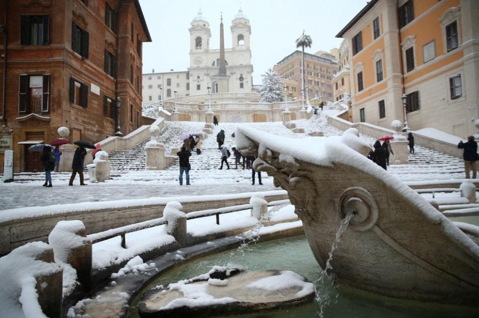 snow in Rome